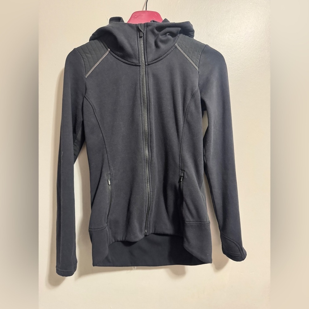 Athleta Black Zip-Up Jacket